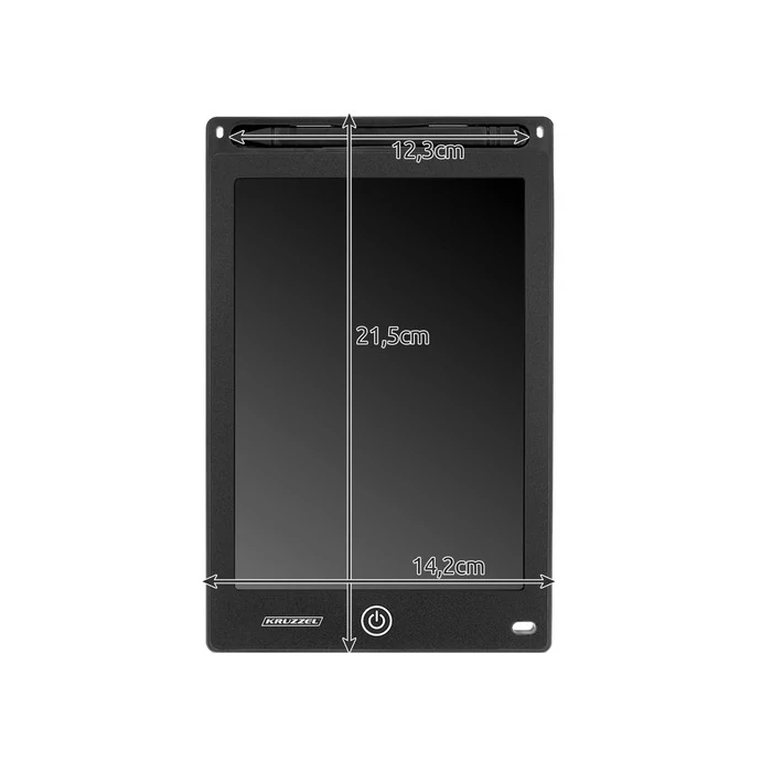 Kruzzel rajzolótábla fekete 8,5 cm képátlóval