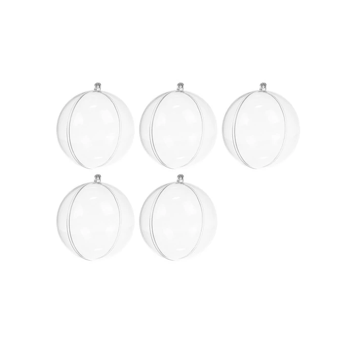 Ruhhy átlátszó gömbök 5 darabos készlet 