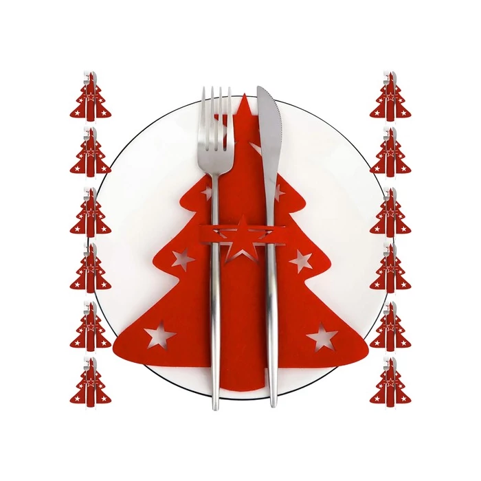 Ruhhy evőeszköz tok karácsonyfás 12 db