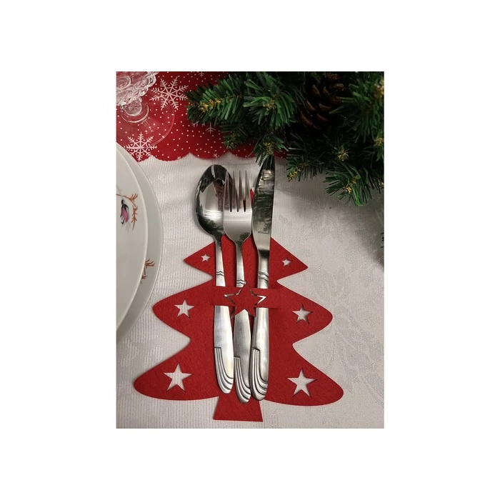 Ruhhy evőeszköz tok karácsonyfás 12 db