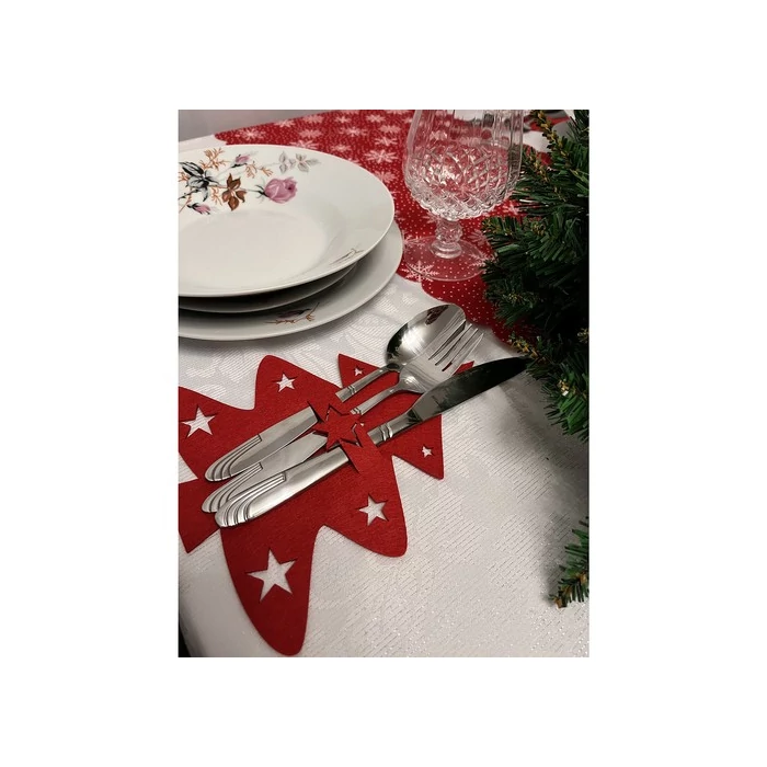 Ruhhy evőeszköz tok karácsonyfás 12 db