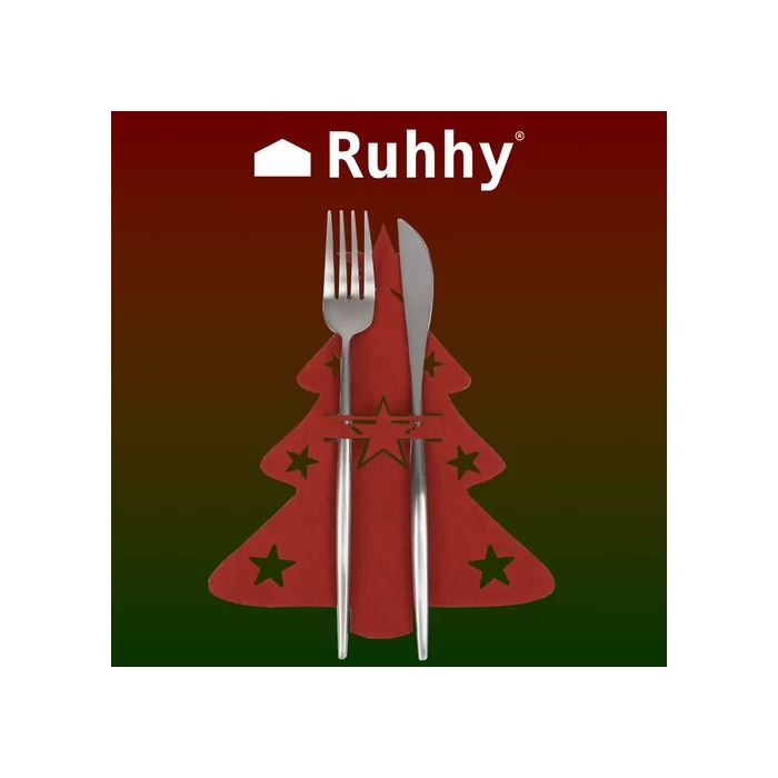 Ruhhy evőeszköz tok karácsonyfás 12 db