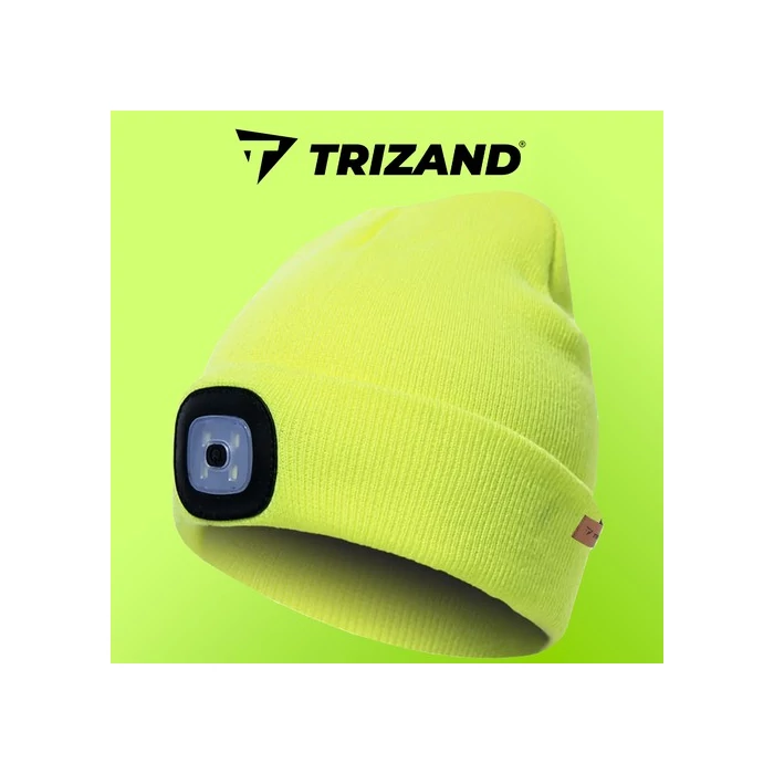 Trizand téli sapka lámpával zöld