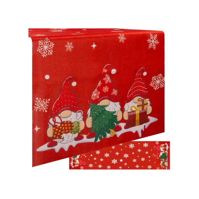 Ruhhy karácsonyi törpés asztali futó 150 x 40 cm 