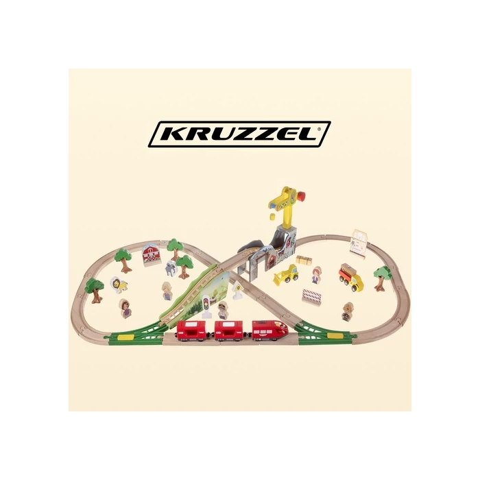 Fából készült vasútpálya-Kruzzel 