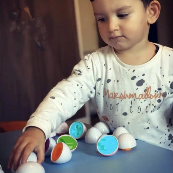 Szortírozó puzzle tojás egy kerékben / extrudáló készlet
