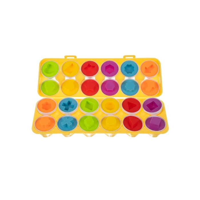 Szortírozó puzzle tojás egy kerékben / extrudáló készlet