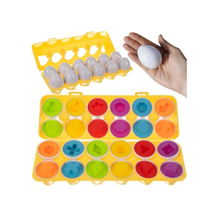 Szortírozó puzzle tojás egy kerékben / extrudáló készlet