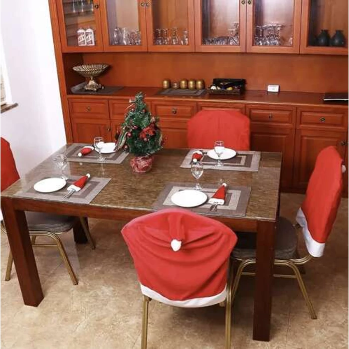 Karácsonyi evőeszköz tartó 12 részes - Mikulássapka