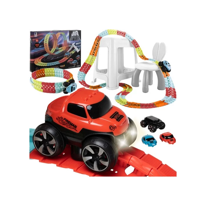 Rugalmas autópálya + világító autó – 4,8m