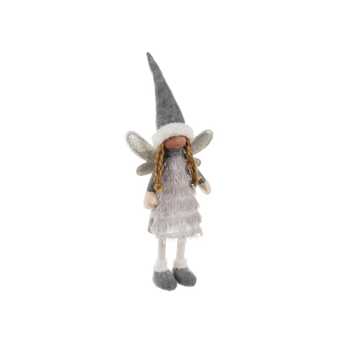 Szürke tündér karácsonyi figura 