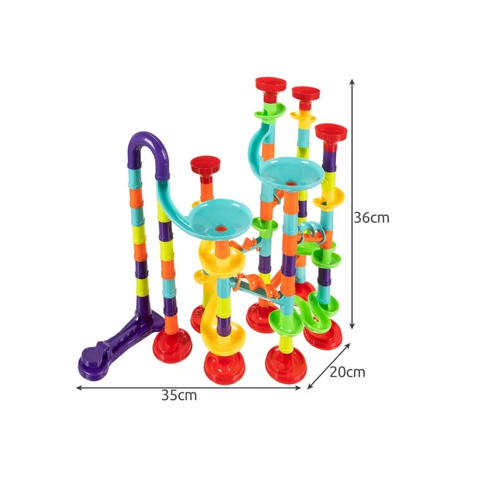 Golyós pálya csúszda / 30 golyó / 113 elem