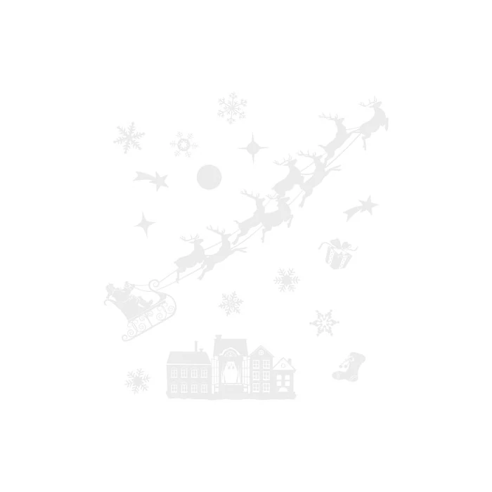 Karácsonyi ablakmatricák város