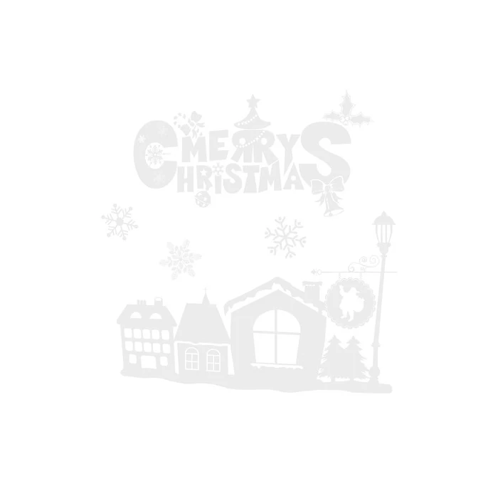 Karácsonyi ablakmatricák város