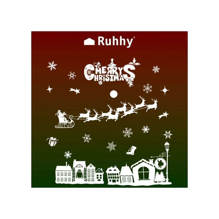 Karácsonyi ablakmatricák város