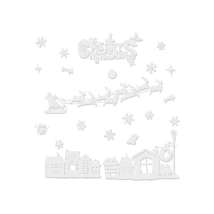 Karácsonyi ablakmatricák város