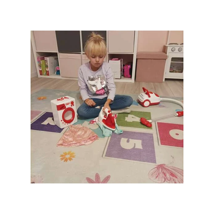 3 az 1-ben háztartási gépek gyerekeknek: porszívó, vasaló, mosógép