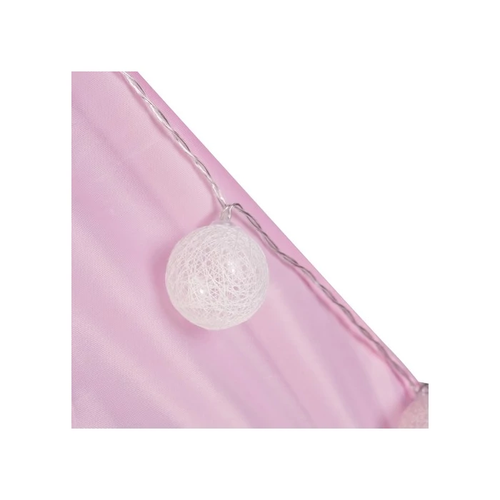 Játszósátor világítással, rózsaszín