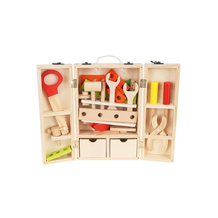 Gyermek fa szerszámkészlet + doboz