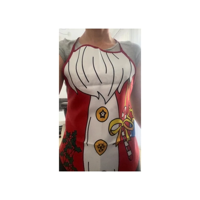 Karácsonyi kötény - Mikulás