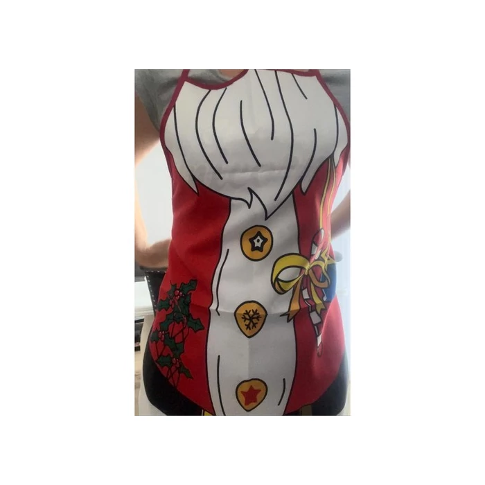 Karácsonyi kötény - Mikulás