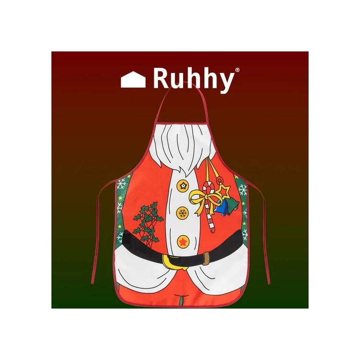 Karácsonyi kötény - Mikulás