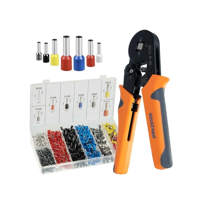 Golyós krimpelő + 1200 hüvely a szervezőben