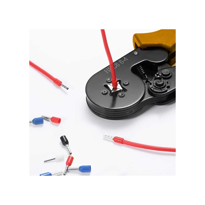 Golyós krimpelő + 1200 hüvely a szervezőben