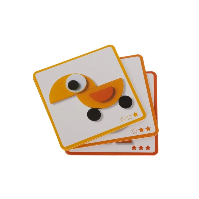 Fa logikai rejtvény - állatok geometriai ábrái