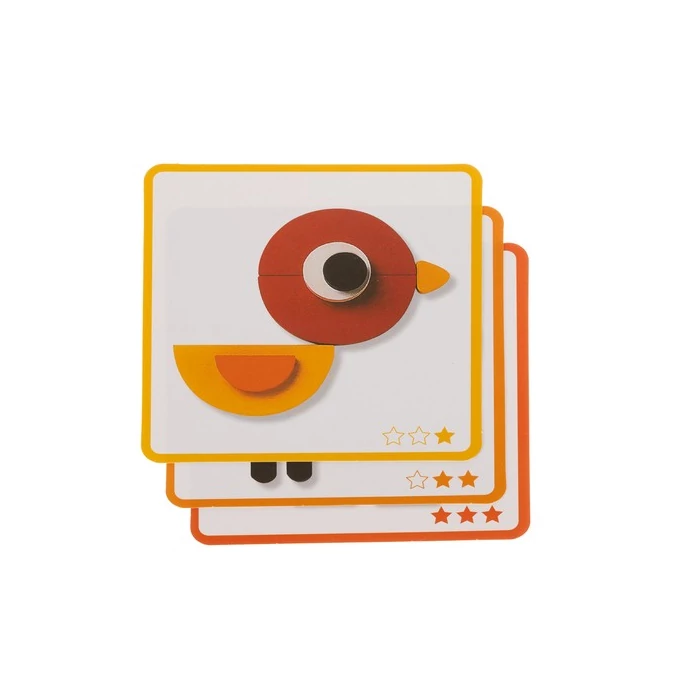 Fa logikai rejtvény - állatok geometriai ábrái