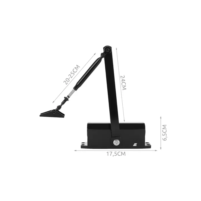 Ajtócsukó fekete 40-60kg