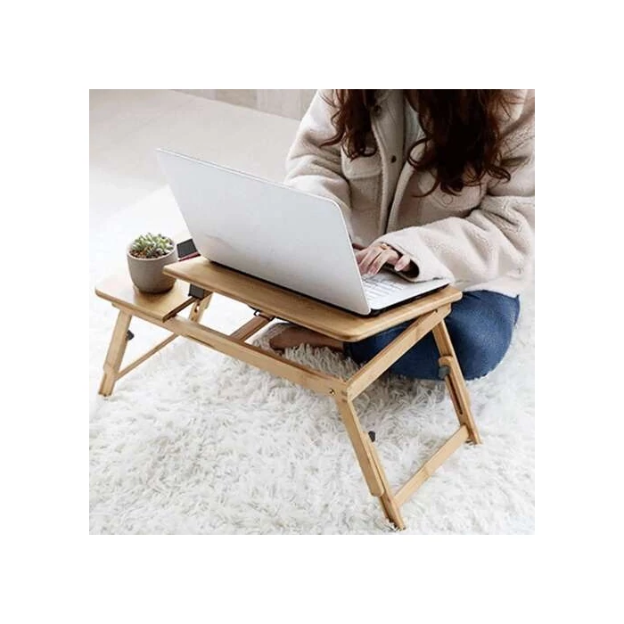 Laptop asztal, bambusz