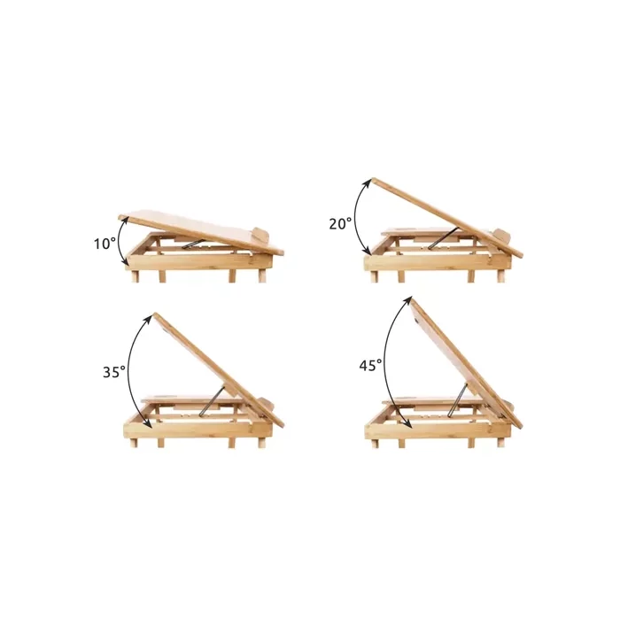 Laptop asztal, bambusz