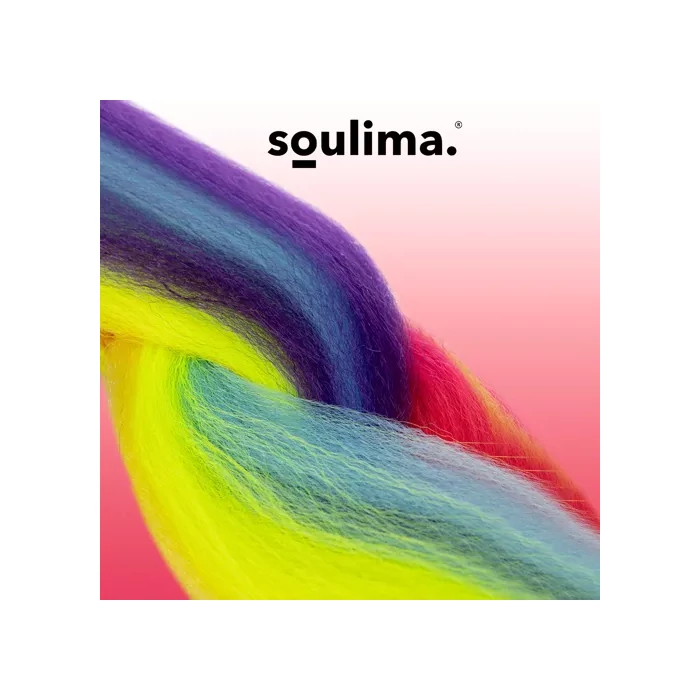 Szintetikus hajfonat szivárvány