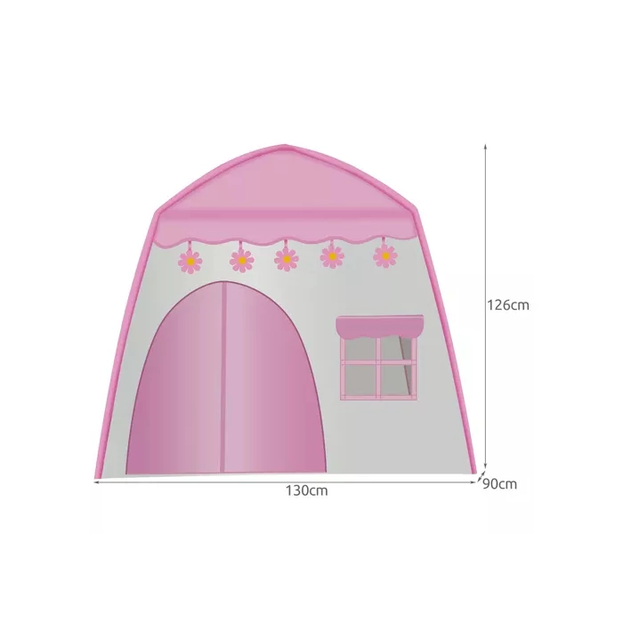 Rózsaszín gyermeksátor fényekkel