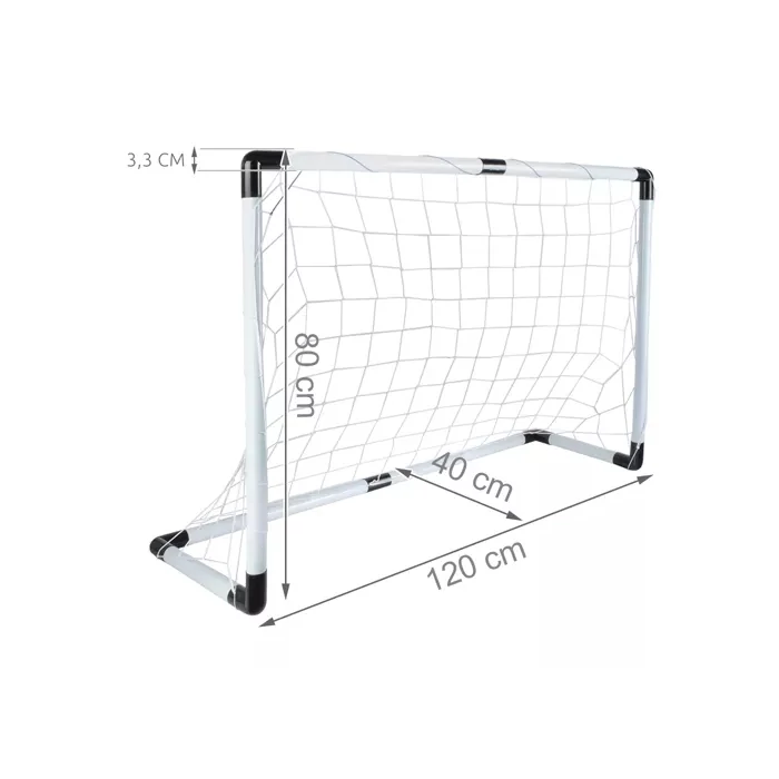 Futballkapu labdával és pumpával