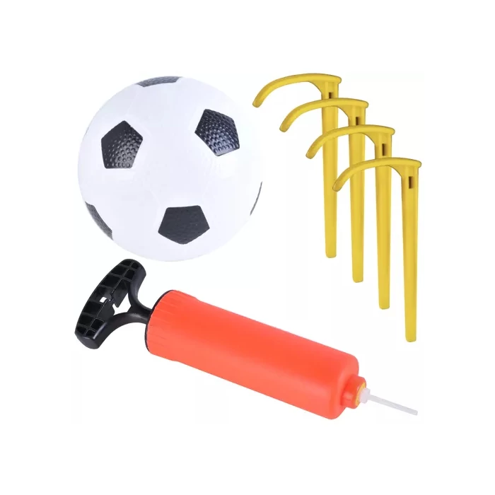 Futballkapu labdával és pumpával