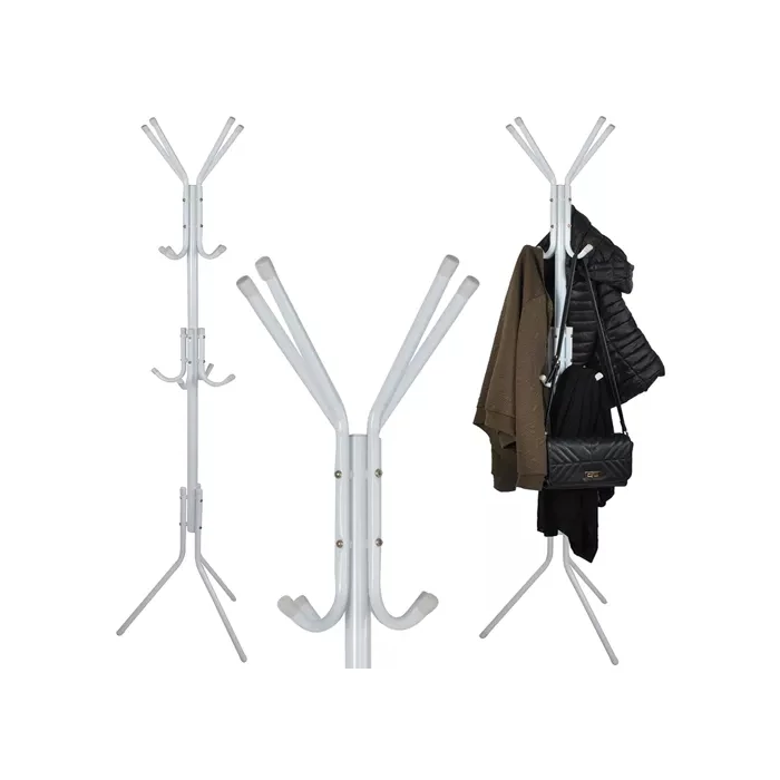 Álló ruhafogas 170cm fehér