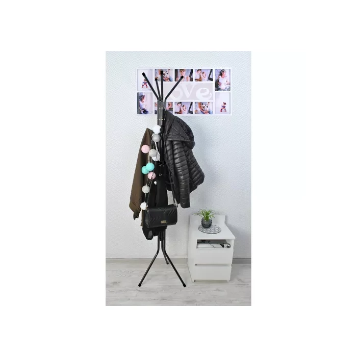 Álló ruhafogas 170cm fekete