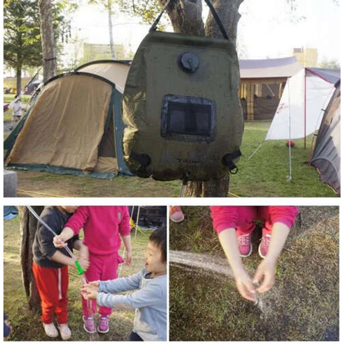 Kemping zuhany zsebekkel 20l