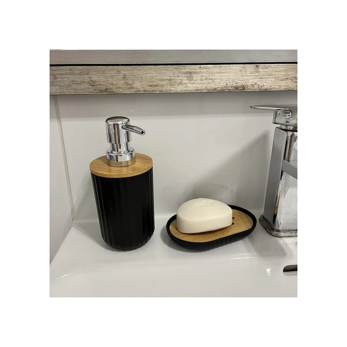 Fürdőszobakiegészítő szett fekete