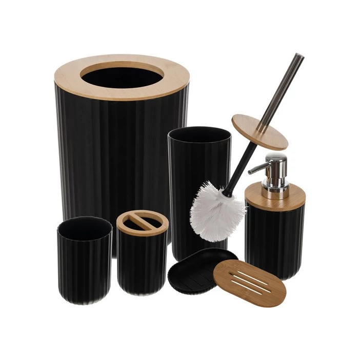 Fürdőszobakiegészítő szett fekete