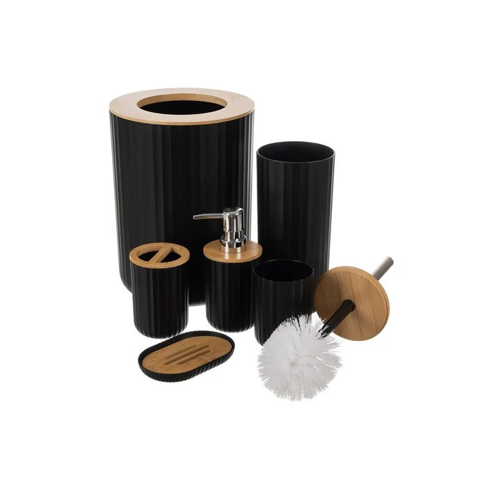 Fürdőszobakiegészítő szett fekete