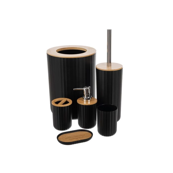 Fürdőszobakiegészítő szett fekete