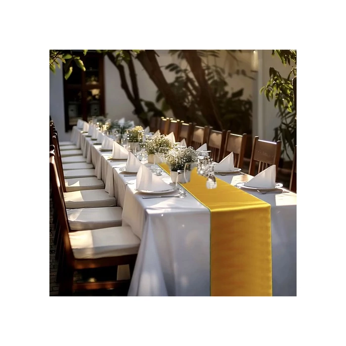 Arany szatén asztali futó 900x36cm 