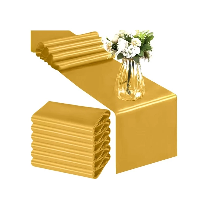 Arany szatén asztali futó 900x36cm 