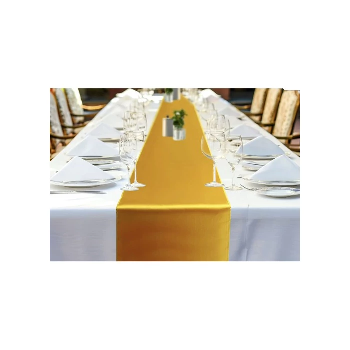 Arany szatén asztali futó 900x36cm 