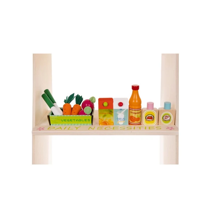 Fa piaci stand kiegészítőkkel