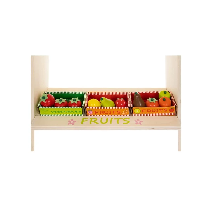 Fa piaci stand kiegészítőkkel