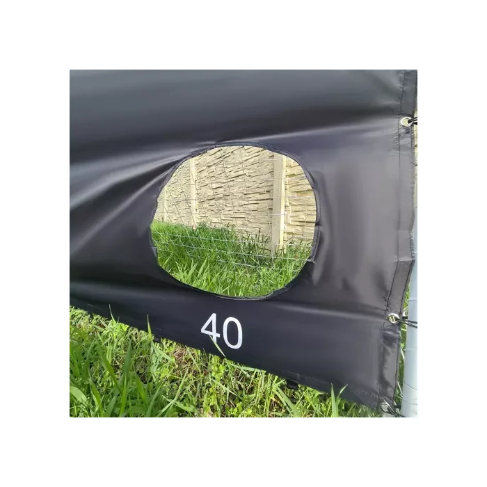 Futballkapu célzószőnyeggel